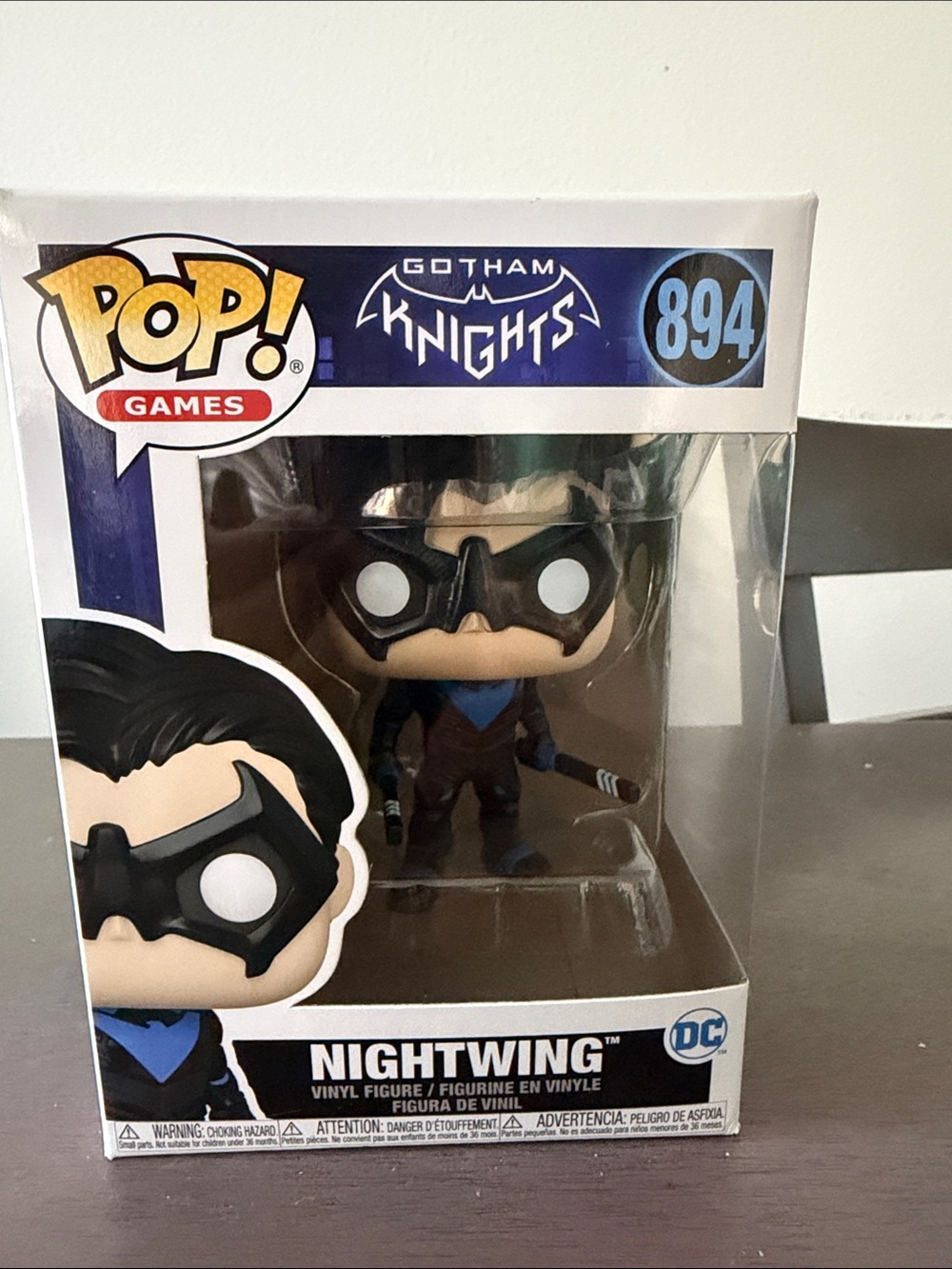 Funko Pop! Gotham Knights Nightwing Vinyl Figure - Black, Blue